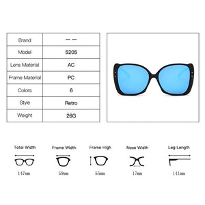 LeonLion 2023 Butterfly Oversized Frame Sunglasses Women Retro Square Glasses Men Leopard Oculos Feminino Plus Size