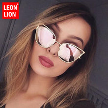 Load image into Gallery viewer, LeonLion 2023 Cat Eye Sunglasses Women Vintage Metal   Glasses for Women Mirror Retro Oculos De Sol Feminino