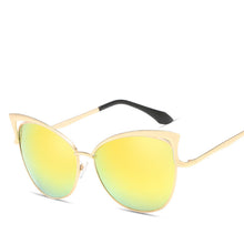 Load image into Gallery viewer, LeonLion 2023 Cat Eye Sunglasses Women Vintage Metal   Glasses for Women Mirror Retro Oculos De Sol Feminino