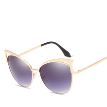 Load image into Gallery viewer, LeonLion 2023 Cat Eye Sunglasses Women Vintage Metal   Glasses for Women Mirror Retro Oculos De Sol Feminino