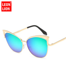 Load image into Gallery viewer, LeonLion 2023 Cat Eye Sunglasses Women Vintage Metal   Glasses for Women Mirror Retro Oculos De Sol Feminino