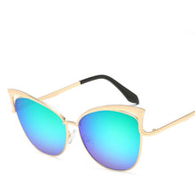 Load image into Gallery viewer, LeonLion 2023 Cat Eye Sunglasses Women Vintage Metal   Glasses for Women Mirror Retro Oculos De Sol Feminino