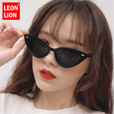 LeonLion 2023 Cateye Women Sunglasses Lady  Vintage Sun Glasses Retro Mirror Oculos De Sol Feminino UV400