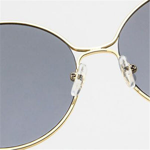 2022 Fashion Metal Women Sunglasses Mirror Classic Large frame Retro Street Beat Glasses Travel Oculos De Sol UV400