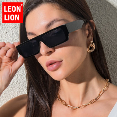 LeonLion 2023 Square Sunglasses Women/Men Small  Eyewear Women Brand Designer Glasses Women Lentes De Sol Mujer