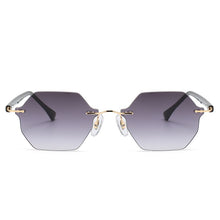 Load image into Gallery viewer, LeonLion 2023 Square Sunglasses Women Rimless Glasses Women/Men  Polygon Eyewear Women Mirror Gafas De Sol Hombre