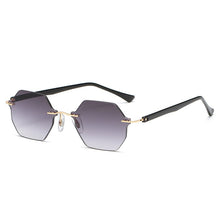 Load image into Gallery viewer, LeonLion 2023 Square Sunglasses Women Rimless Glasses Women/Men  Polygon Eyewear Women Mirror Gafas De Sol Hombre