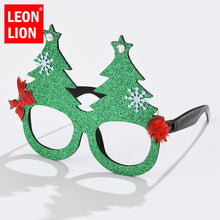 Carica l&#39;immagine nel visualizzatore di Gallery, LeonLion 2023 Funny Round Glasses Frame Men Christmas Snowman Eyewear Men/Women Funny Party Glasses Frames Women Dress Up