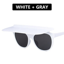 Load image into Gallery viewer, LeonLion 2023 Hat Flip Sunglasses Women Oversized Sun Glasses Women/Men  Designer Eyeglasses Women Punk Gafas De Sol Mujer