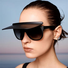 Load image into Gallery viewer, LeonLion 2023 Hat Flip Sunglasses Women Oversized Sun Glasses Women/Men  Designer Eyeglasses Women Punk Gafas De Sol Mujer