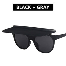Load image into Gallery viewer, LeonLion 2023 Hat Flip Sunglasses Women Oversized Sun Glasses Women/Men  Designer Eyeglasses Women Punk Gafas De Sol Mujer