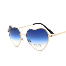 Load image into Gallery viewer, LeonLion 2023 Heart Sunglasses Women Vintage Glasses for Women/Men Ocean Lens Eyeglasses Women Mirror Oculos De Sol Feminino