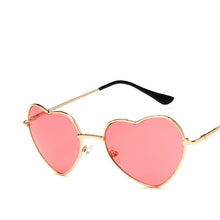 Load image into Gallery viewer, LeonLion 2023 Heart Sunglasses Women Vintage Glasses for Women/Men Ocean Lens Eyeglasses Women Mirror Oculos De Sol Feminino