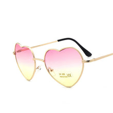 Load image into Gallery viewer, LeonLion 2023 Heart Sunglasses Women Vintage Glasses for Women/Men Ocean Lens Eyeglasses Women Mirror Oculos De Sol Feminino