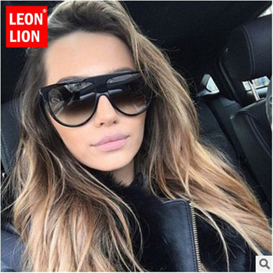 LeonLion 2023 Large frame Sunglasses Women Brand Designer Vintage Eyeglasses Men Shopping UV400 Street Beat Oculos De Sol Gafas