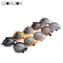 Load image into Gallery viewer, LeonLion 2023 Leopard Round Sunglasses Women/Men Classic Outdoor Oculos De Sol Gafas UV400  Brand Designer Driving Sun Glasses