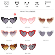 Load image into Gallery viewer, LeonLion 2023 Love Heart Sunglasses Women Vintage Eyeglasses Women/Men Metal Hinge Glasses Women Retro Eyewear Shades For Women
