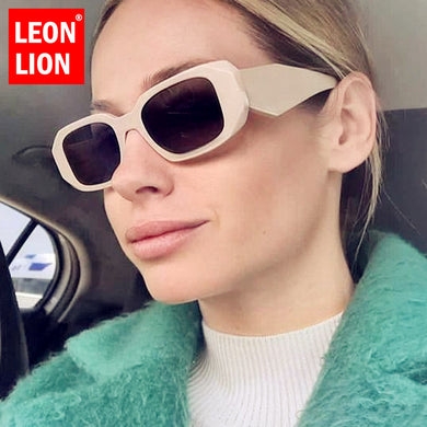 LeonLion 2023  Brand Sunglasses Women Square Glasses For Women/Men Vintage Eyewear Women Gradient Female Elegant Shades