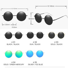 Load image into Gallery viewer, LeonLion 2023  Sunglasses Men Polarized Round Sun Glasses For Men Vintage Sunglasses Men Mirror Gafas De Sol Hombre UV400