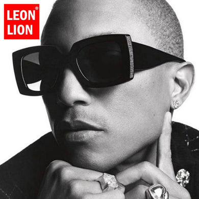 LeonLion 2023 Men Sunglasses Oversized Sunglasses Men Retro Glasses Brand Designer Sunglasses For Men Square Gafas de Sol Mujer