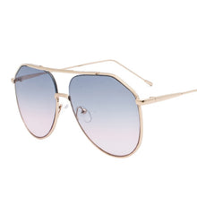 Load image into Gallery viewer, LeonLion 2023 Metal Ocean Lens Sunglasses Women/Men Oval Glasses Eyewear  Retro Vintage Mirror Oculos De Sol Feminino