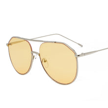 Load image into Gallery viewer, LeonLion 2023 Metal Ocean Lens Sunglasses Women/Men Oval Glasses Eyewear  Retro Vintage Mirror Oculos De Sol Feminino