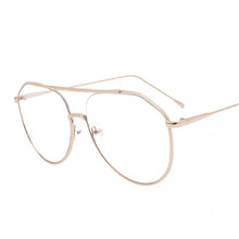 Load image into Gallery viewer, LeonLion 2023 Metal Ocean Lens Sunglasses Women/Men Oval Glasses Eyewear  Retro Vintage Mirror Oculos De Sol Feminino