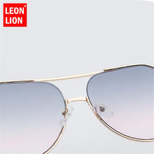 Load image into Gallery viewer, LeonLion 2023 Metal Ocean Lens Sunglasses Women/Men Oval Glasses Eyewear  Retro Vintage Mirror Oculos De Sol Feminino