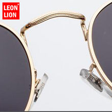 Load image into Gallery viewer, LeonLion 2023 Metal Oval Sunglasses Women Mirror Classic Retro Vintage Street Beat Eyewear Men Driving Oculos De Sol UV400