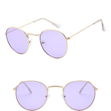 Load image into Gallery viewer, LeonLion 2023 Metal Oval Sunglasses Women Mirror Classic Retro Vintage Street Beat Eyewear Men Driving Oculos De Sol UV400