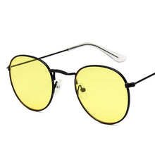 Load image into Gallery viewer, LeonLion 2023 Metal Oval Sunglasses Women Mirror Classic Retro Vintage Street Beat Eyewear Men Driving Oculos De Sol UV400