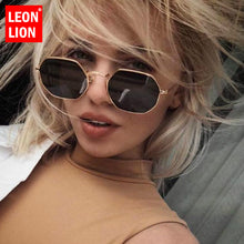 Load image into Gallery viewer, LeonLion 2023 Metal Women Sunglasses Mirror Classic Retro Street Beat Metal Glasses Men Eyeglasses Driving Oculos De Sol UV400