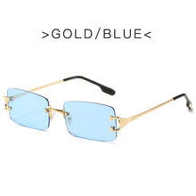 Load image into Gallery viewer, LeonLion 2023 Rectangle Sunglasses Women Rimless Square Sun Glasses Ladies Punk Eyeglasses Women/Men Alloy Glasses Female