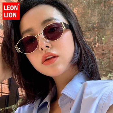 LeonLion 2023 Retro Sunglasses Women Round Eyeglasses Women/Men Brand Designer Glasses Women  Oculos De Sol Feminino