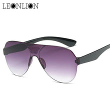 Load image into Gallery viewer, LeonLion 2023 One-piece Classic Sunglasses Women/Men Candies Color Driving Sun Glasses Brand Designer Retro Oculos De Sol