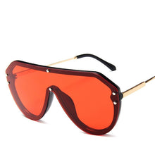Load image into Gallery viewer, LeonLion 2023 One-piece Sunglasses Women Men  Brand Designer Candies Lens Lady Round Sun Glasses Classic Eyeglasses