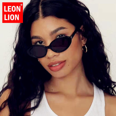 LeonLion 2023 Oval Lenses Sunglasses Women/Men Brand Designer Vintage Eyeglasses Women Cat Eye Sun Glasses Ladies Goggle UV400