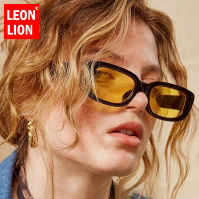 LeonLion 2023 Oval Retro Sunglasses Women  Brand Eyewear For Women/Men Candy Colors Glasses Women Gafas De Sol Hombre