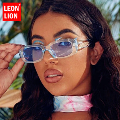 LeonLion 2023 Oval Retro Sunglasses Women Small Women Glasses  Eyewear For Women/Men Brand Designer Oculos De Sol Feminino