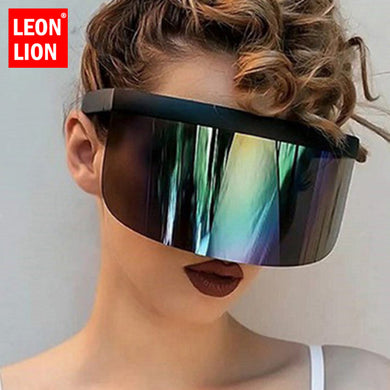 LeonLion 2023 Oversized Sunglasses Women Brand Designer Hat Glasses Women  Eyeglasses Women/Men Vintage Gafas De Sol Mujer