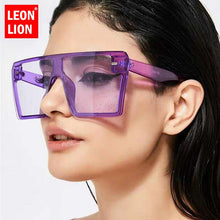 Load image into Gallery viewer, LeonLion 2023 Oversized Sunglasses Women Brand Designer Square Sun Glasses Women Retro Eyeglasses Mirror Oculos De Sol Feminino