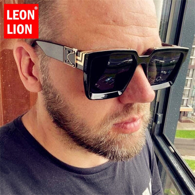 LeonLion 2023 Oversized Sunglasses Women  Brand Sunglasses Women Mirror Sun Glasses For Men Eyewear Oculos De Sol Feminino