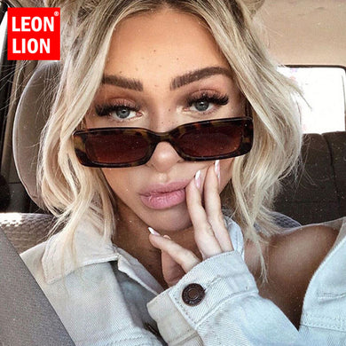 LeonLion 2023 Oversized Sunglasses Women Retro Glasses Women Brand Designer Eyeglasses For Women Mirror Oculos De Sol Feminino