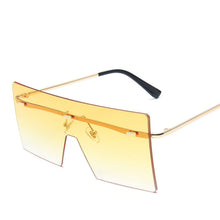 Load image into Gallery viewer, LeonLion 2023 Oversized Sunglasses Women Square Sun Glasses Women/Men Vintage Eyeglasses Women Rimless Oculos De Sol Feminino