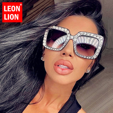 LeonLion 2023 Oversized Sunglasses Women Vintage Square Eyewear For Women/Men  Brand Glasses Women Oculos De Sol Masculino
