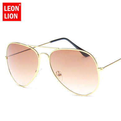 LeonLion 2023 Pilot Rainbow Sunglasses Women/Men Top Brand Designer Vintage Sun Glasses For Women Outdoor Driving Oculos De Sol