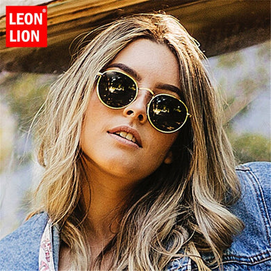 LeonLion 2023 Polarized Sunglasses Women Glasses Men  Retro Metal Sun Glasses Vintage Mirror Oculos De Sol Feminino UV400