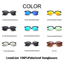 Load image into Gallery viewer, LeonLion 2023 Polarized Vintage Semi-Rimless Brand Designer Sunglasses Women/Men Classic Oculos De Sol Gafas Retro Sun Glasses