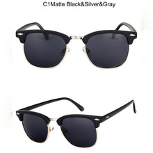 Load image into Gallery viewer, LeonLion 2023 Polarized Vintage Semi-Rimless Brand Designer Sunglasses Women/Men Classic Oculos De Sol Gafas Retro Sun Glasses