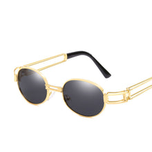 Carica l'immagine nel visualizzatore di Gallery, LeonLion 2023 Punk Sunglasses Women Vintage Oval Glasses Women/Men Vintage Eyewear for Women Steampunk Gafas De Sol Hombre